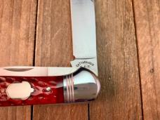 Cattaraugus Cutlery by A.G. Russell Folding Hunter RED Jigged Bone 1992 Seki Japan Cattaraugus Cutlery by A.G. Russell Folding Hunter RED Jigged Bone 1992 Seki Japan