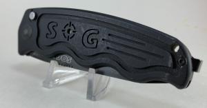SOG - SOG-TAC Automatic - Partially Serrated, Tanto, Black TiNi Knife