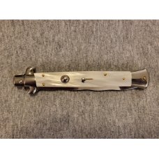 *NEW* 11" Frank Beltrame White Pearlex Italian Stiletto w/ KRISS Blade *NEW* 11" Frank Beltrame White Pearlex Italian Stiletto w/ KRISS Blade