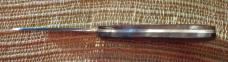 Jay Bigler fixed-blade knife with gun-stock-shaped handle 