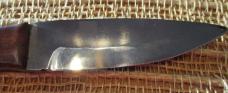 Jay Bigler fixed-blade knife with gun-stock-shaped handle 