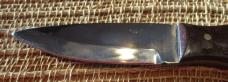 Jay Bigler fixed-blade knife with gun-stock-shaped handle 