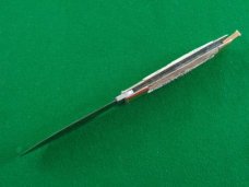 Large PHILIPPINE Balisong BATANGAS Butterfly Knife DOUBLE EDGE Bone Stag NICE