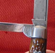VINTAGE NEW YORK KNIFE CO. HAMMER BRAND HEAVY DUTY JACK KNIFE BONE HANDLES c1878-1931 VINTAGE NEW YORK KNIFE CO. HAMMER BRAND HEAVY DUTY JACK KNIFE BONE HANDLES c1878-1931