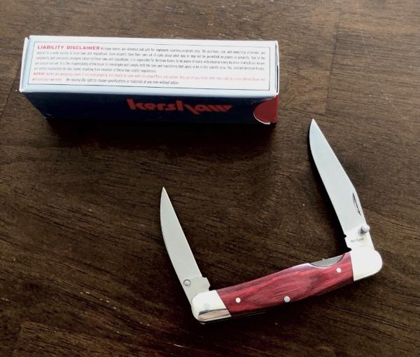 Kershaw Double Cross knife - New Old Stock - model 4380 - KAI Japan - AUS6A Steel Blades