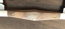 2004 Stamped - Case XX Fossilized Mammoth Ivory Tuxedo Knife -  I2156 SS - SN 48 - Scrolled Bolsters