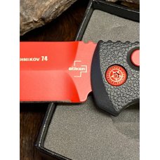 *NEW* Boker Kalashnikov Automat 74, Black Widow, 3.25" Dagger Blade, Red D2, 4.25" *NEW* Boker Kalashnikov Automat 74, Black Widow, 3.25" Dagger Blade, Red D2, 4.25"