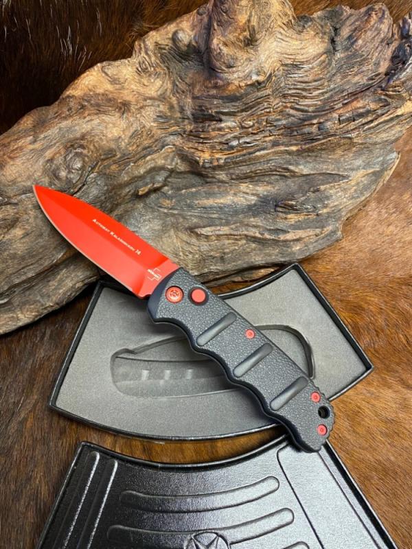 *NEW* Boker Kalashnikov Automat 74, Black Widow, 3.25" Dagger Blade, Red D2, 4.25" *NEW* Boker Kalashnikov Automat 74, Black Widow, 3.25" Dagger Blade, Red D2, 4.25"