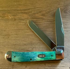 CASE Trapper Blue/Green Appaloosa