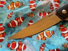 Boker Plus Kwaiken Flipper, 3.5" VG-10 Blade, Carbon Fiber Handles