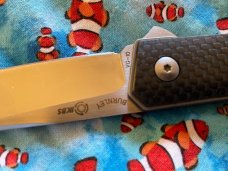Boker Plus Kwaiken Flipper, 3.5" VG-10 Blade, Carbon Fiber Handles