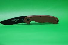 Ontario RAT Model 2 Liner Lock Knife Coyote Brown Nylon (3" Black D2) 8830CB