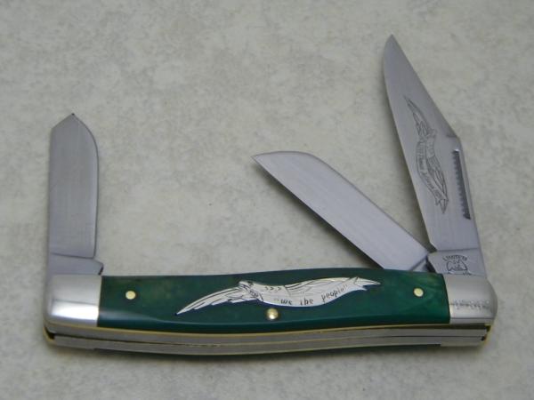 SW CUT E4 USA (Schrade Walden) Limited Edition "We the People" Stockman Knife 