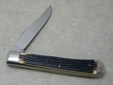 Queen Cut. Co. Titusville, PA # 11 Imitation Winterbottom Bone Farmers Jack Slimline Trapper Knife Queen Cut. Co. Titusville, PA # 11 Imitation Winterbottom Bone Farmers Jack Slimline Trapper Knife