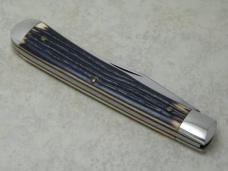 Queen Cut. Co. Titusville, PA # 11 Imitation Winterbottom Bone Farmers Jack Slimline Trapper Knife Queen Cut. Co. Titusville, PA # 11 Imitation Winterbottom Bone Farmers Jack Slimline Trapper Knife