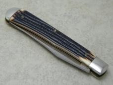 Queen Cut. Co. Titusville, PA # 11 Imitation Winterbottom Bone Farmers Jack Slimline Trapper Knife Queen Cut. Co. Titusville, PA # 11 Imitation Winterbottom Bone Farmers Jack Slimline Trapper Knife