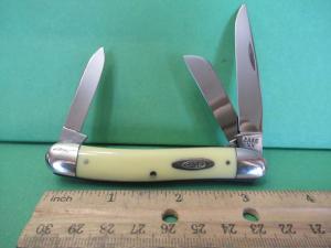 Case XX Yellow Delrin Handle Stockman Pattern # 3318HE