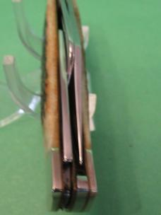Case XX 1987 Raised Letter Shield Brown Bone Large Stockman Pattern # 6375