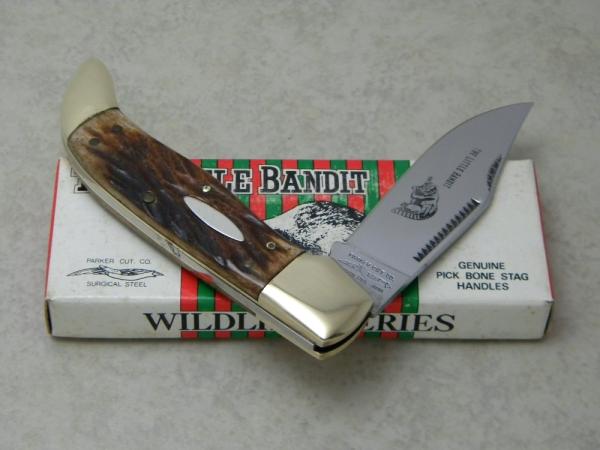 Parker Cut Co Bone "The Little Bandit" Folding Hunter Knife in Box