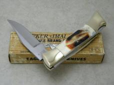 Parker - IMAI Japan K267 Second Cut Stag Folding Hunter Lockback Knife in Box Parker - IMAI Japan K267 Second Cut Stag Folding Hunter Lockback Knife in Box