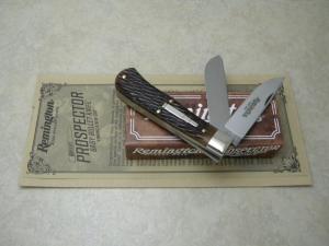 Remington USA by Great Eastern Cutlery Jigged Bone R7352 Prospector Baby Bullet Knife in Box c.2021