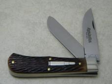 Remington USA by Great Eastern Cutlery Jigged Bone R7352 Prospector Baby Bullet Knife in Box c.2021