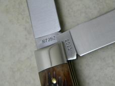 Remington USA by Great Eastern Cutlery Jigged Bone R7352 Prospector Baby Bullet Knife in Box c.2021