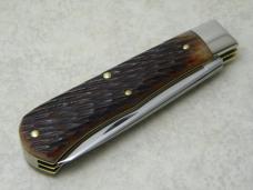 Remington USA by Great Eastern Cutlery Jigged Bone R7352 Prospector Baby Bullet Knife in Box c.2021