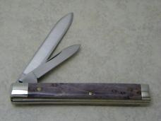 Queen Cut. Co. Titusville PA #96 BEM Birds Eye Maple Doctor's Knife in Box
