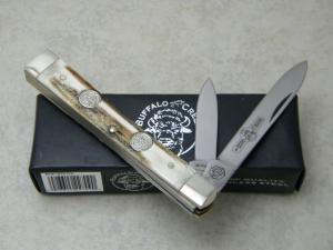 Buck Creek German Stainless Hand Made Stag Buffalo Creek Doctor's Knife in Box