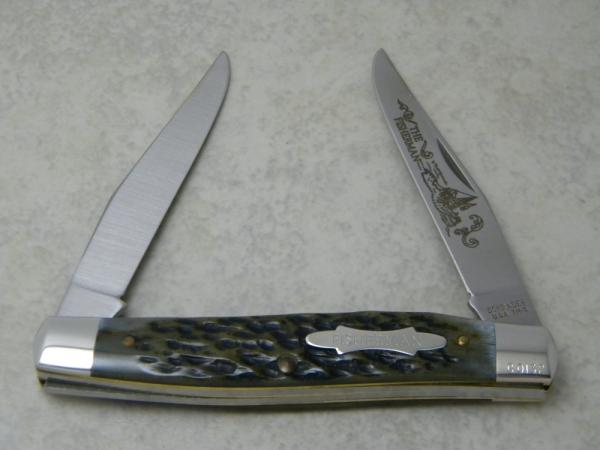 Schrade + USA TM-3 Green Bone "The Fisherman" Muskrat Knife Schrade + USA TM-3 Green Bone "The Fisherman" Muskrat Knife