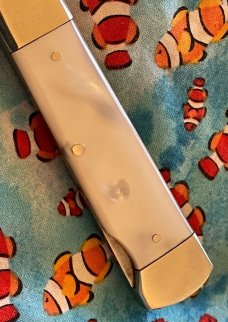 Bulldog Brand Solingen Germany Imitation Pearl Lockback Knife