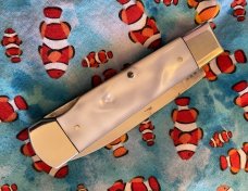 Bulldog Brand Solingen Germany Imitation Pearl Lockback Knife