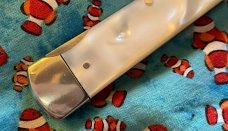 Bulldog Brand Solingen Germany Imitation Pearl Lockback Knife
