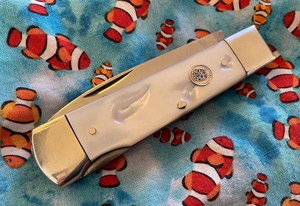 Bulldog Brand Solingen Germany Imitation Pearl Lockback Knife