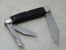 Schrade Walden NY USA Jigged Delrin 804 Split Backspring Whittler Knife in Tube c.1952-1973 Schrade Walden NY USA Jigged Delrin 804 Split Backspring Whittler Knife in Tube c.1952-1973