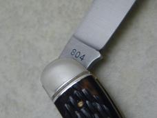 Schrade Walden NY USA Jigged Delrin 804 Split Backspring Whittler Knife in Tube c.1952-1973 Schrade Walden NY USA Jigged Delrin 804 Split Backspring Whittler Knife in Tube c.1952-1973