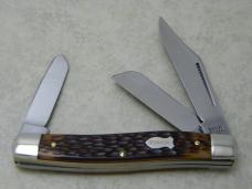 Schrade NY USA Jigged Delrin 881 Premium Stockman Knife in Tube c.1973-1986 Schrade NY USA Jigged Delrin 881 Premium Stockman Knife in Tube c.1973-1986