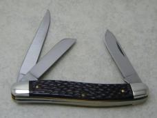 Schrade USA Jigged Delrin 895 Slim Premium Stockman Knife in Tube c.1970's Schrade USA Jigged Delrin 895 Slim Premium Stockman Knife in Tube c.1970's