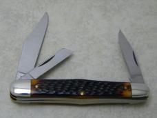 Schrade NY USA Jigged Delrin 863 Balloon Stockman Knife in Tube c.1970's Schrade NY USA Jigged Delrin 863 Balloon Stockman Knife in Tube c.1970's