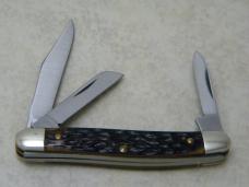 Schrade Walden NY USA Jigged Delrin 808 Serpentine Stockman Knife in Tube c.1970's Schrade Walden NY USA Jigged Delrin 808 Serpentine Stockman Knife in Tube c.1970's
