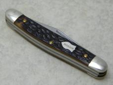 Schrade Walden NY USA Jigged Delrin 808 Serpentine Stockman Knife in Tube c.1970's Schrade Walden NY USA Jigged Delrin 808 Serpentine Stockman Knife in Tube c.1970's