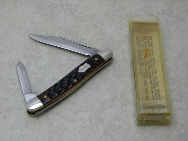 Schrade USA Jigged Delrin 718 Jack Pattern Knife in Tube c.1970's Schrade USA Jigged Delrin 718 Jack Pattern Knife in Tube c.1970's
