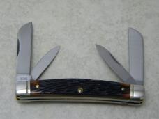 Schrade Walden NY USA Jigged Delrin 974 Congress Knife in Tube c.1970's Schrade Walden NY USA Jigged Delrin 974 Congress Knife in Tube c.1970's