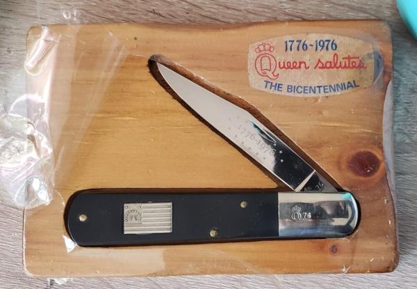Vintage Queen Granddaddy Barlow, USA made, the Bicentennial (1776-1976), Q76