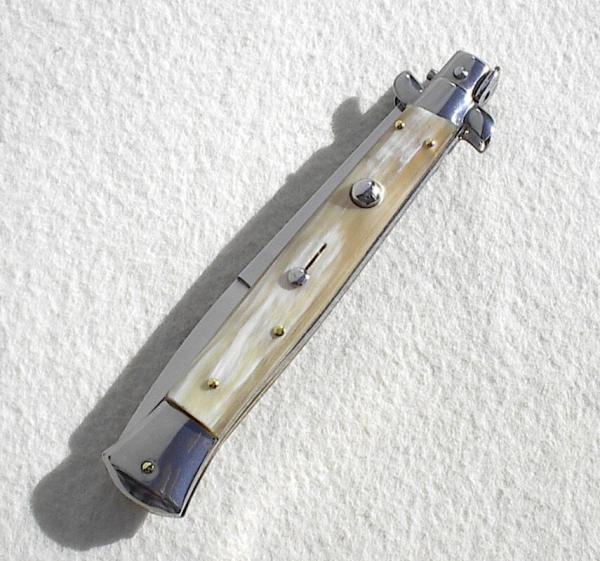 NEW FRANK BELTRAME 11" GENUINE BLOND HORN ITALIAN STILETTO NEW FRANK BELTRAME 11" GENUINE BLOND HORN ITALIAN STILETTO