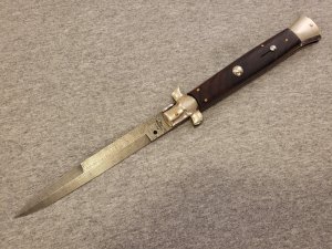 *RARE* 15" AGA Campolin  DAMASCUS  SANTOS WOOD Italian Stiletto