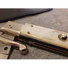 13" AGA Campolin MOTHER OF PEARL SWINGUARD Italian Stiletto 13" AGA Campolin MOTHER OF PEARL SWINGUARD Italian Stiletto
