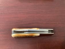 Orig Colonel Coon 2 Blade Barlow w/ Great Stag Handles & colonel coon blade etch & Orig Box