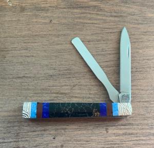 Case Baby Doctor Pill Buster One of a Kind Black Onyx, Sodalite, Red Jasper and Turquoise
